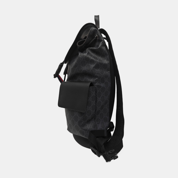 GG Supreme Monogram Coated Canvas Black