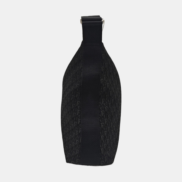 Oblique Canvas Shoulder Bag Black