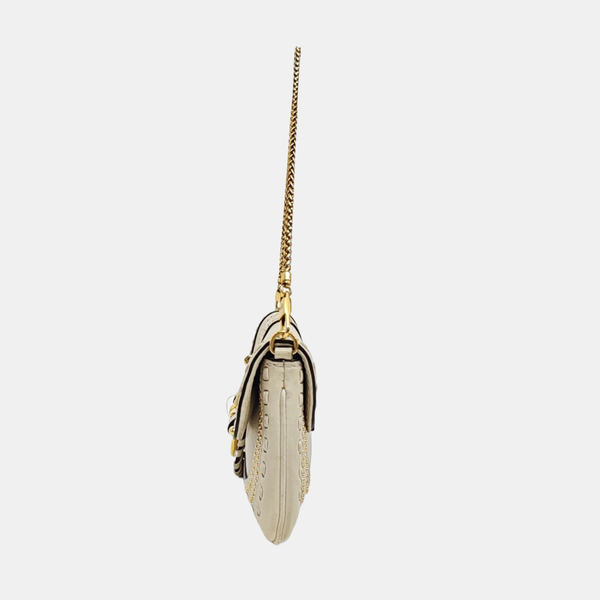 Snaffle Bit Calfskin White