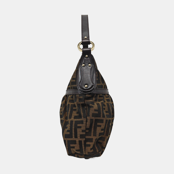 Canvas Top Handle Bag Brown