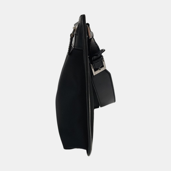 Fabric Shoulder Bag Black