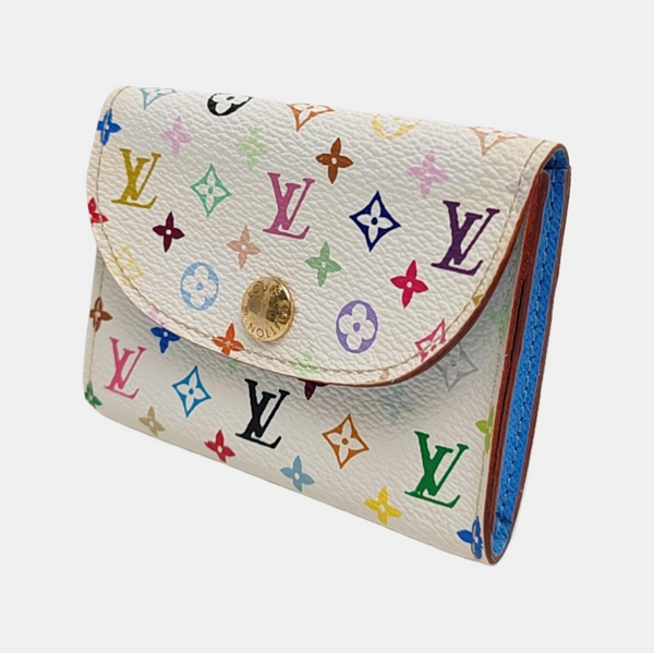 LV × TM ROSALIE Monogram Coated Canvas White Card Holder