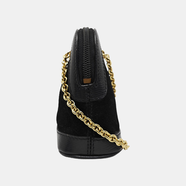 Suede Shoulder Bag Black