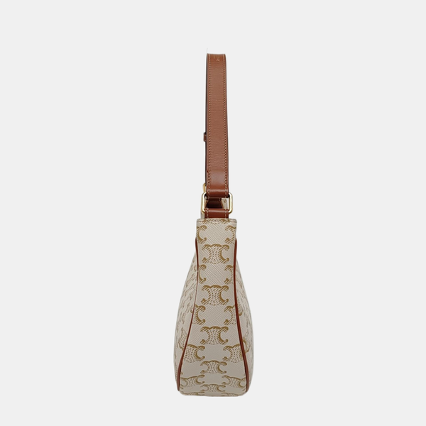 Authenticated pre-owned AVA Coated Canvas Beige - Top Handle Bag at Looply