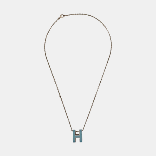 Pop H Metal Silver Necklace