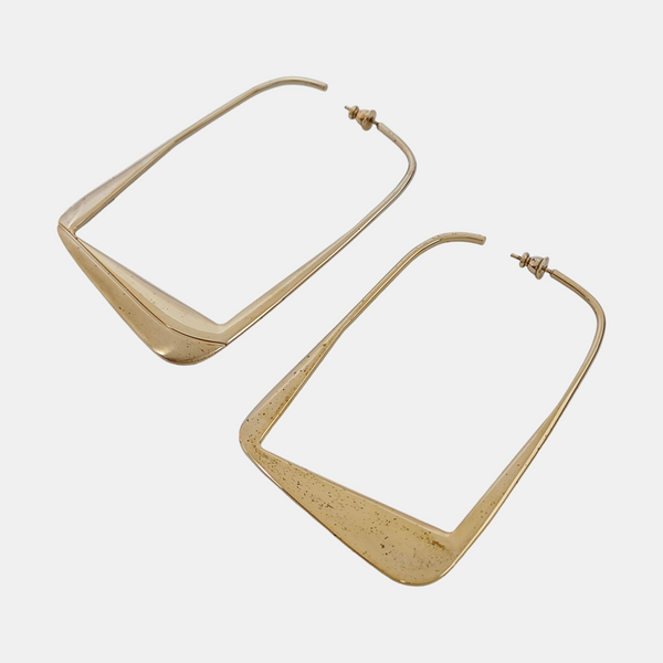 Metal Gold Stud Earrings