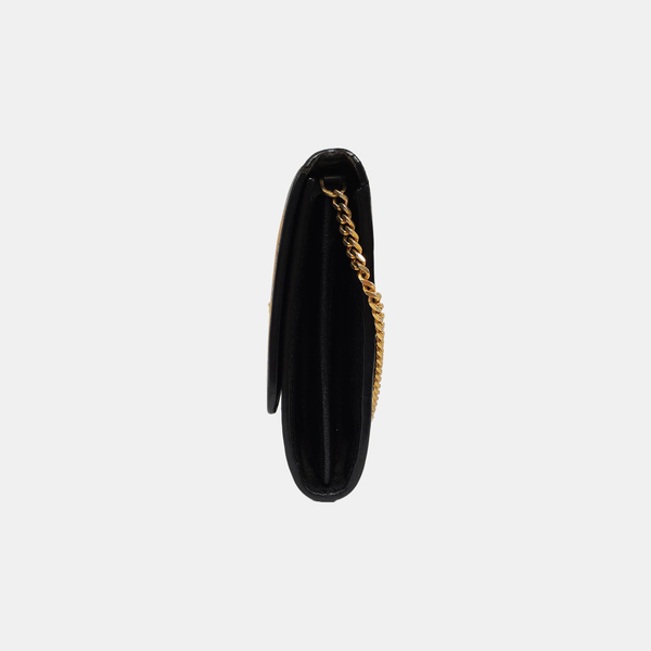 Calfskin Shoulder Bag Black