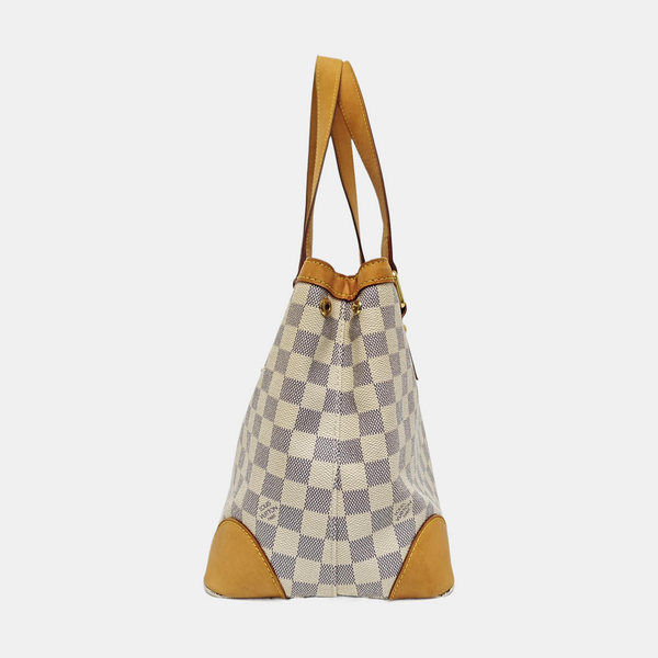HAMPSTEAD PM Damier Azur Coated Canvas White