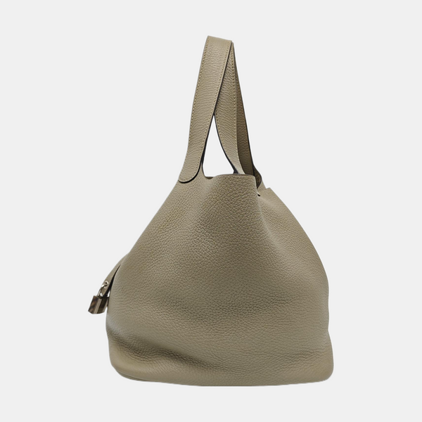 Authenticated pre-owned Picotin Lock 22 Clemence Green - Bucket Bag at Looply