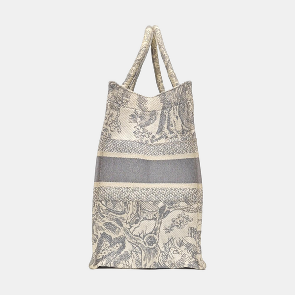 Bolso Tote Mediano Lona Gris