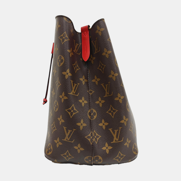 NÉONOÉ MM Monogram Coated Canvas Brown