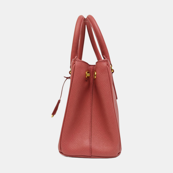Galleria Small Saffiano Calfskin Red