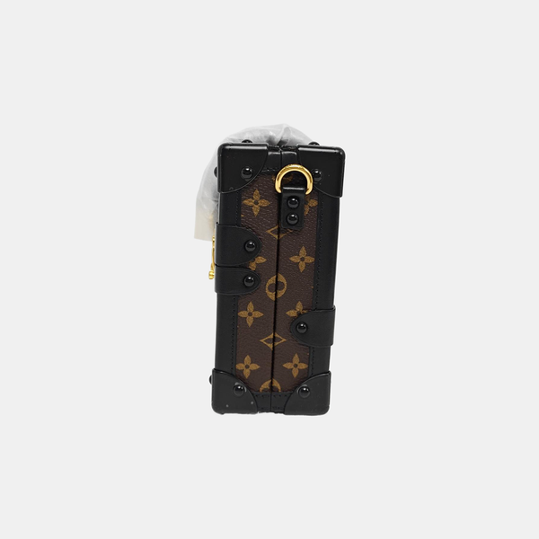 PETITE MALLE Monogram Coated Canvas Brown