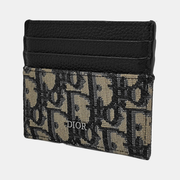 Oblique Calfskin Multicolor Card Holder
