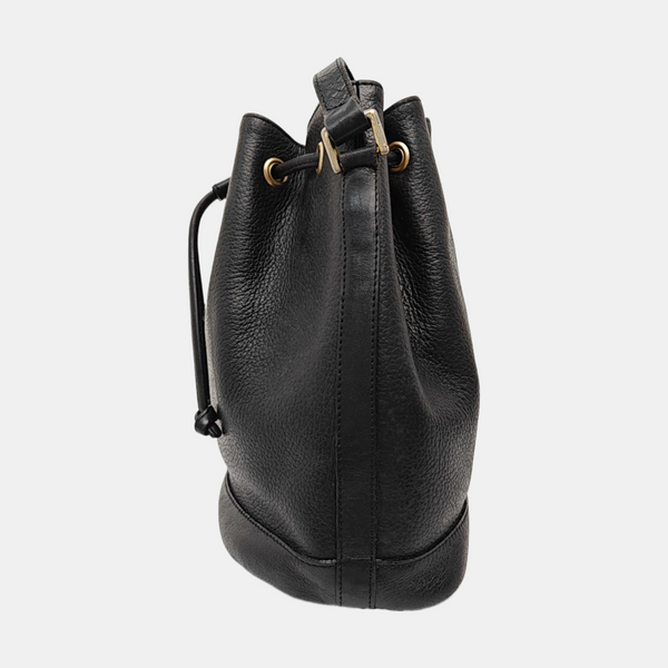 Calfskin Bucket Bag Black