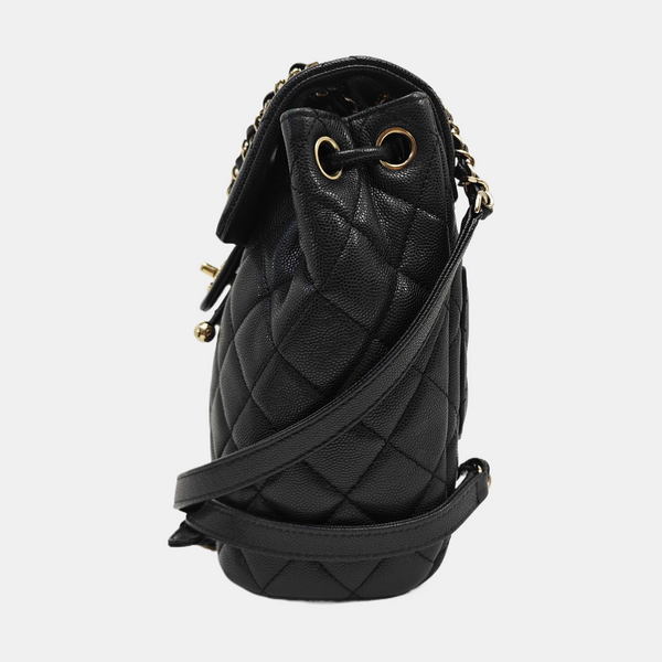 URBAN SPIRIT Quilted Grained Calfskin Black