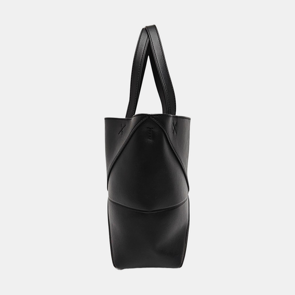 Puzzle Fold Mini Calfskin Black