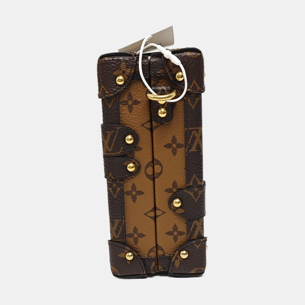 PETITE MALLE Monogram Coated Canvas Brown