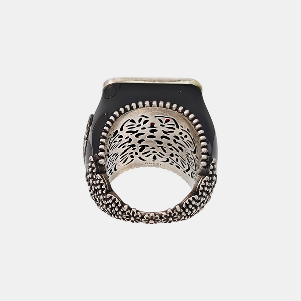 925 Sterling Silver Red Ring HK 12