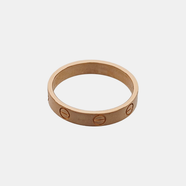 LOVE 18k Rose Gold Ring EU 56