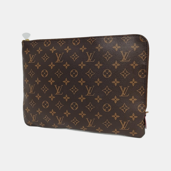 Etui Voyage MM Monogram Coated Canvas Brown
