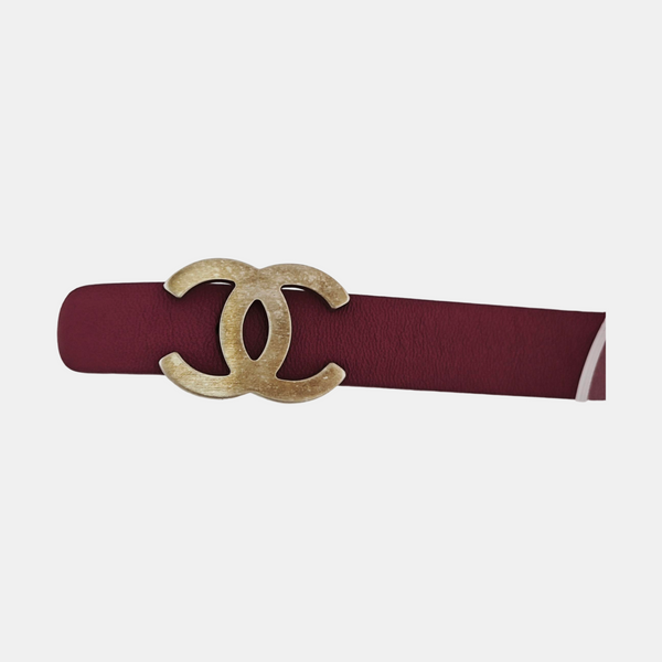 Leather Belt Purple