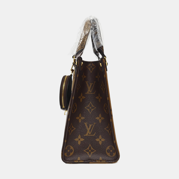 ONTHEGO PM Monogram Coated Canvas Brown