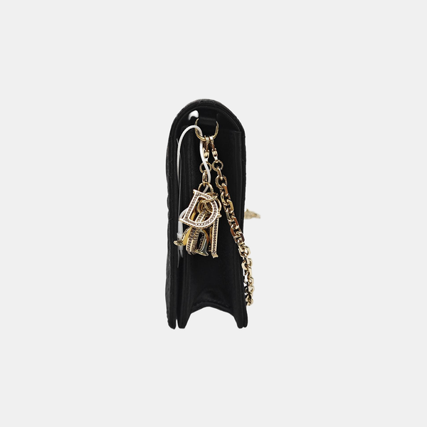 Lady Dior Small Cannage Fabric Black