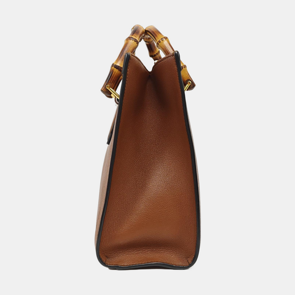 Diana Small Calfskin Brown