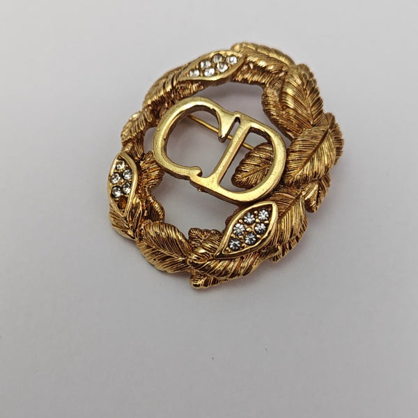 Metal Gold Brooch