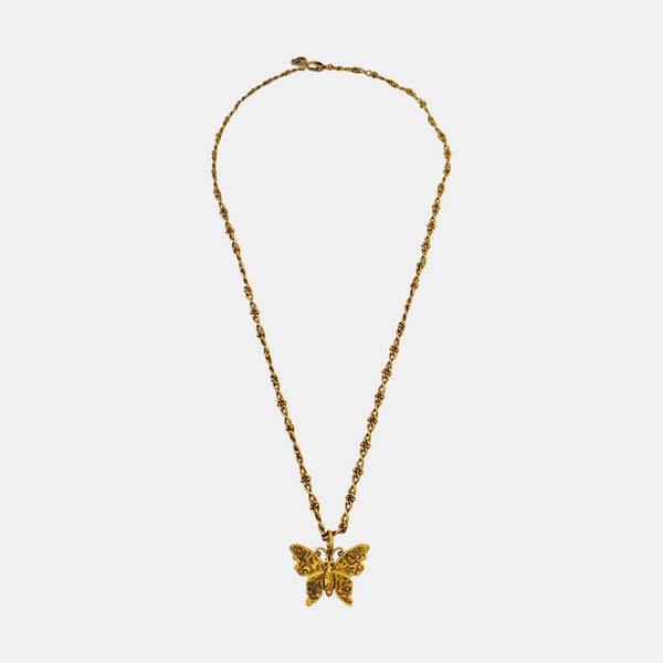 Gucci Garden Crystal Gold Necklace
