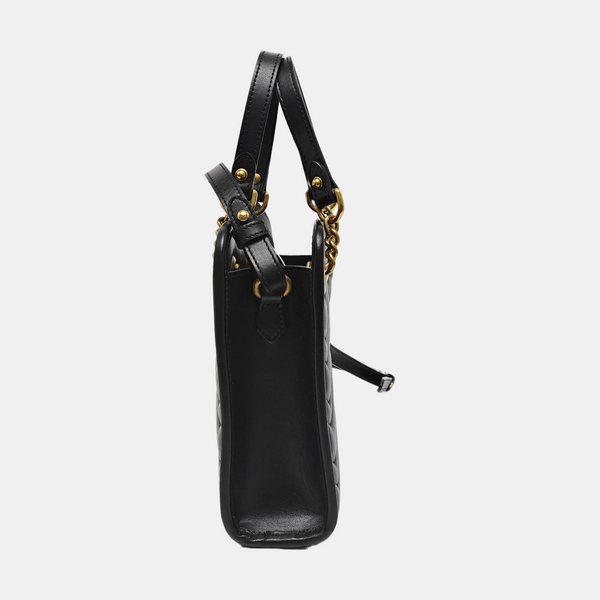 GG Marmont Mini Quilted Calfskin Black