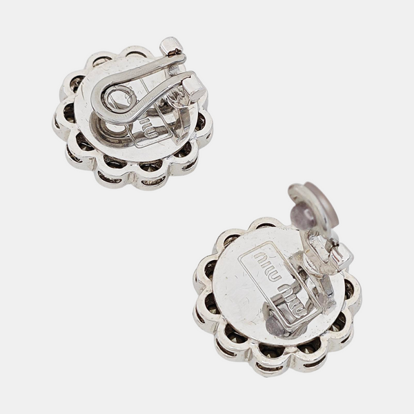 Metal Silver Clip On Earrings