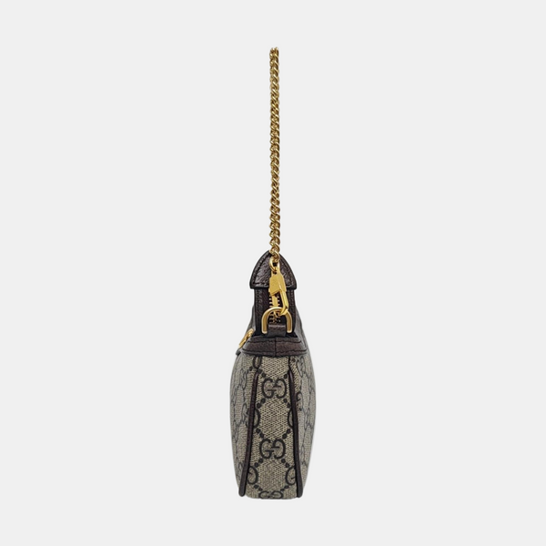 Ophidia Mini Monogram Coated Canvas Beige