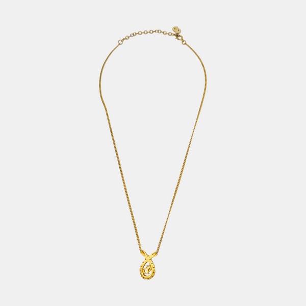 Petit CD Metal Gold Necklace