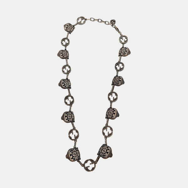 925 Sterling Silver Gray Necklace