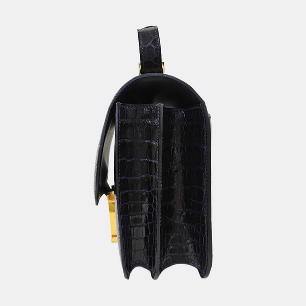 Constance 23 Shiny Porosus Crocodile Blue