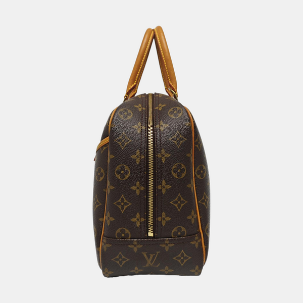 DEAUVILLE Monogram Coated Canvas Brown