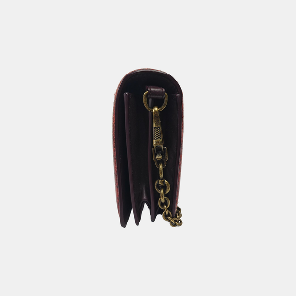 Python Shoulder Bag Red