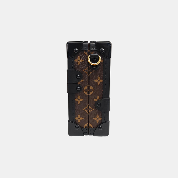 PETITE MALLE Monogram Coated Canvas Brown