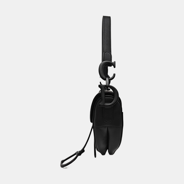 Saddle Small Calfskin Black