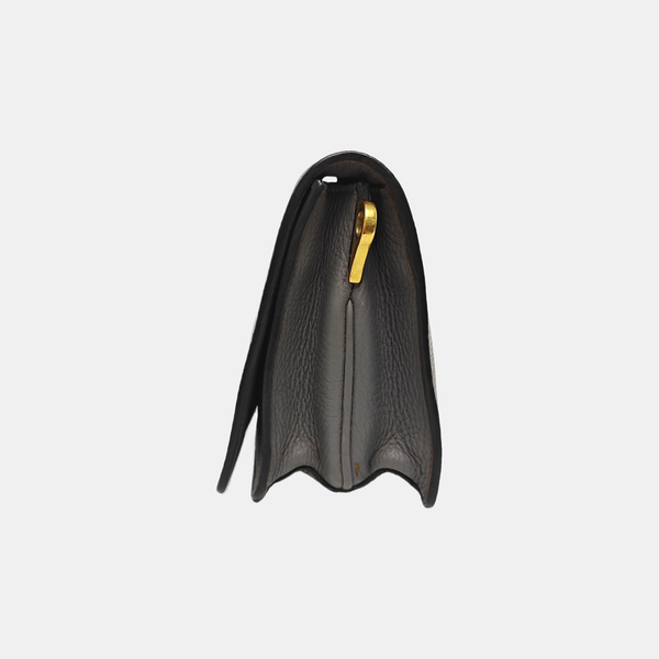 Calfskin Shoulder Bag Gray