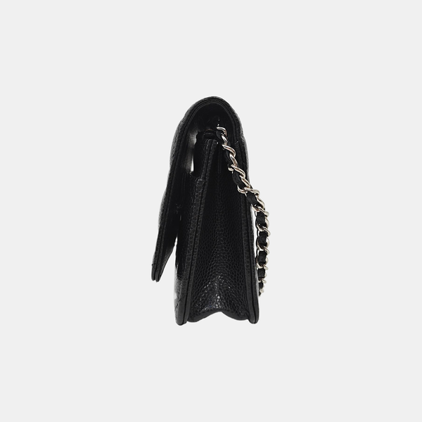 WOC Quilted Grained Calfskin Black