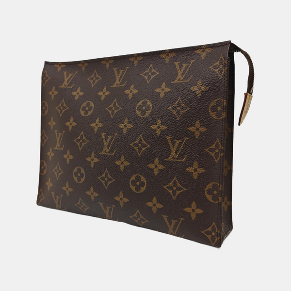 TOILET POCKET 26 Monogram Coated Canvas Brown