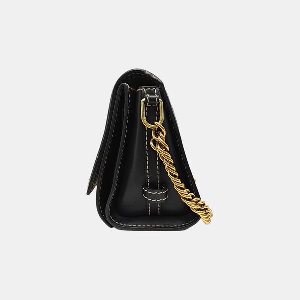 Calfskin Shoulder Bag Black