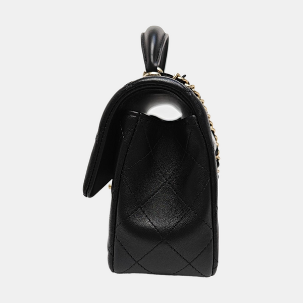Quilted Lambskin Mini Black