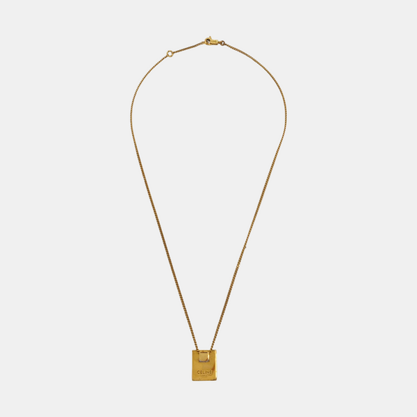 ALPHABET Brass Gold Necklace