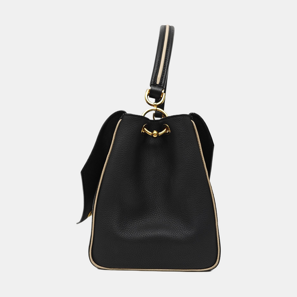DOUBLE V Monogram Calfskin Black