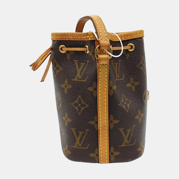 NÉONOÉ Nano Monogram Coated Canvas Brown
