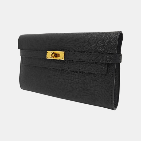 Kelly 20 Epsom Black Wallet